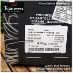 Beef Sirloin AGED BY GOODWINS WAGYU TOKUSEN marbling-6 (Striploin / New York Strip / Has Luar) chilled whole cut original carton 2pcs x 2.5kg (price/kg) PREORDER 5-14 days notice